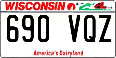 WI license plate 690VQZ