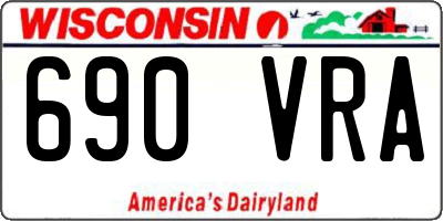 WI license plate 690VRA