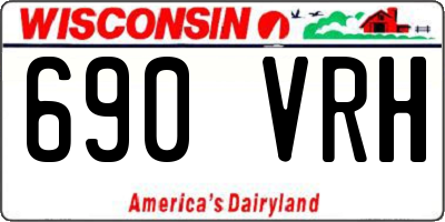 WI license plate 690VRH