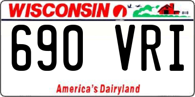 WI license plate 690VRI