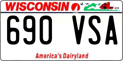 WI license plate 690VSA