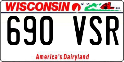 WI license plate 690VSR