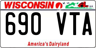 WI license plate 690VTA