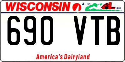 WI license plate 690VTB