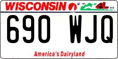 WI license plate 690WJQ
