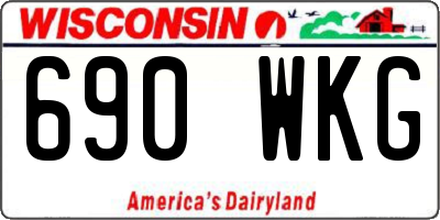 WI license plate 690WKG
