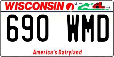 WI license plate 690WMD