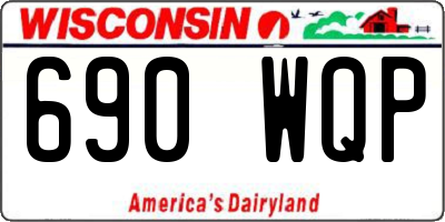 WI license plate 690WQP