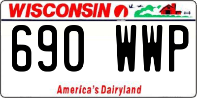 WI license plate 690WWP