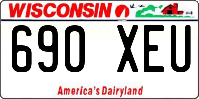 WI license plate 690XEU