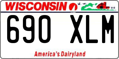 WI license plate 690XLM