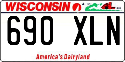 WI license plate 690XLN