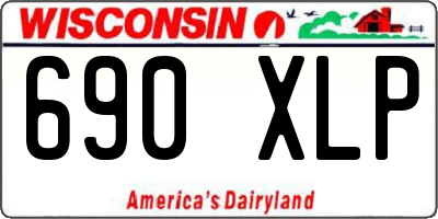 WI license plate 690XLP