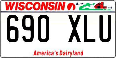 WI license plate 690XLU