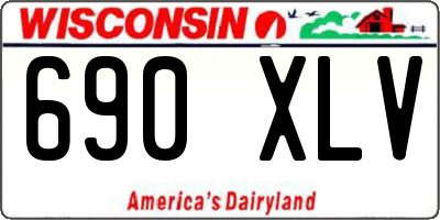 WI license plate 690XLV