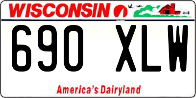 WI license plate 690XLW