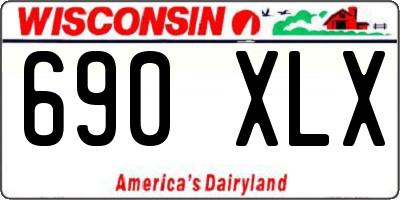 WI license plate 690XLX