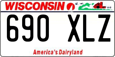 WI license plate 690XLZ