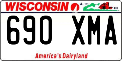 WI license plate 690XMA