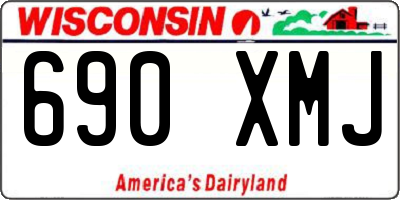 WI license plate 690XMJ
