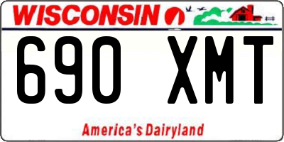 WI license plate 690XMT