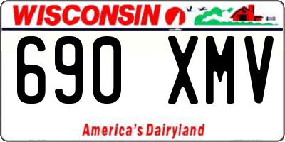 WI license plate 690XMV