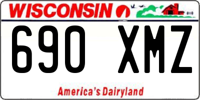 WI license plate 690XMZ