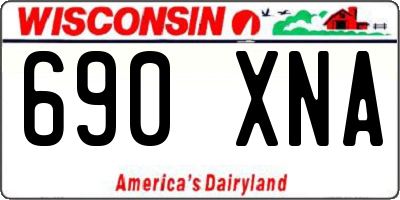 WI license plate 690XNA