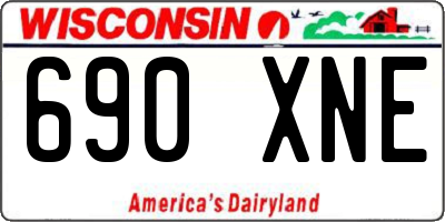 WI license plate 690XNE