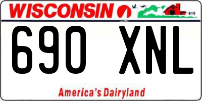 WI license plate 690XNL