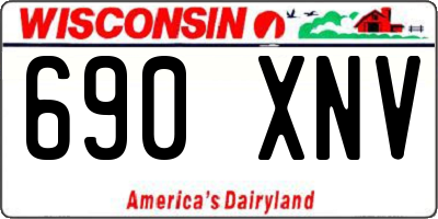 WI license plate 690XNV
