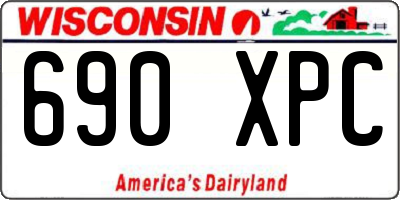 WI license plate 690XPC