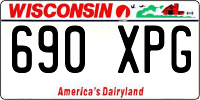 WI license plate 690XPG