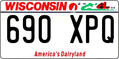 WI license plate 690XPQ