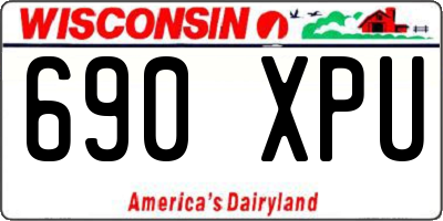 WI license plate 690XPU