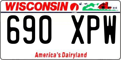 WI license plate 690XPW