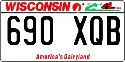 WI license plate 690XQB