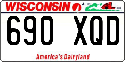 WI license plate 690XQD