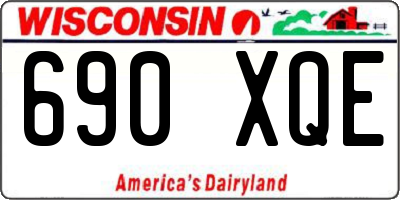 WI license plate 690XQE