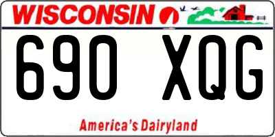 WI license plate 690XQG