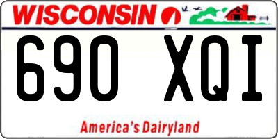 WI license plate 690XQI