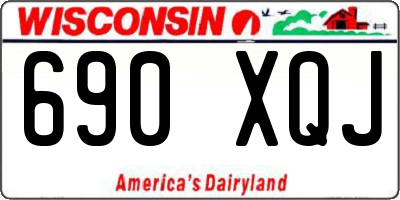 WI license plate 690XQJ