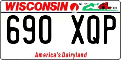 WI license plate 690XQP