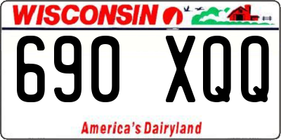 WI license plate 690XQQ