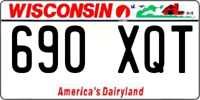 WI license plate 690XQT
