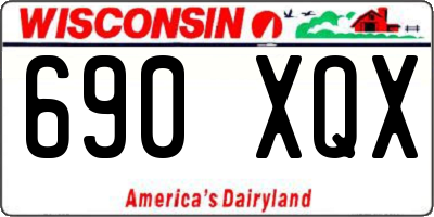 WI license plate 690XQX