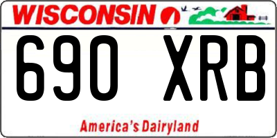 WI license plate 690XRB