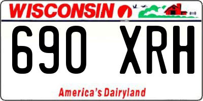 WI license plate 690XRH