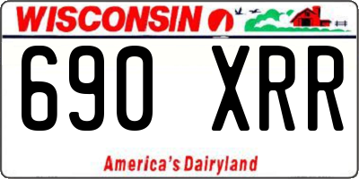 WI license plate 690XRR