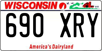 WI license plate 690XRY